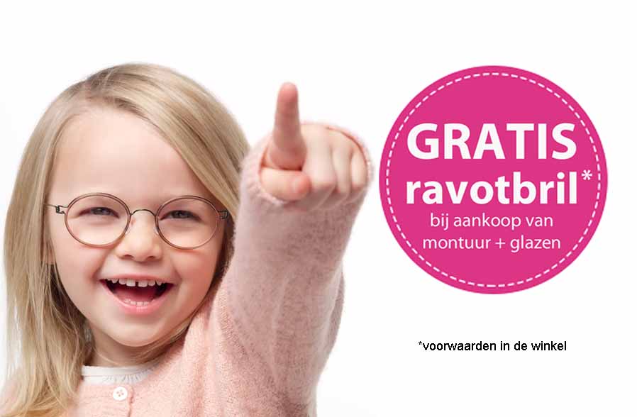 GRATIS ravotbril bij een kinderbril - montuur + glazen