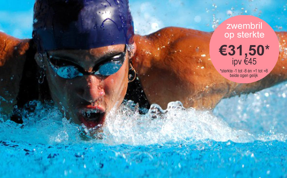 Promo: een zwembril op sterkte NU extra voordelig!