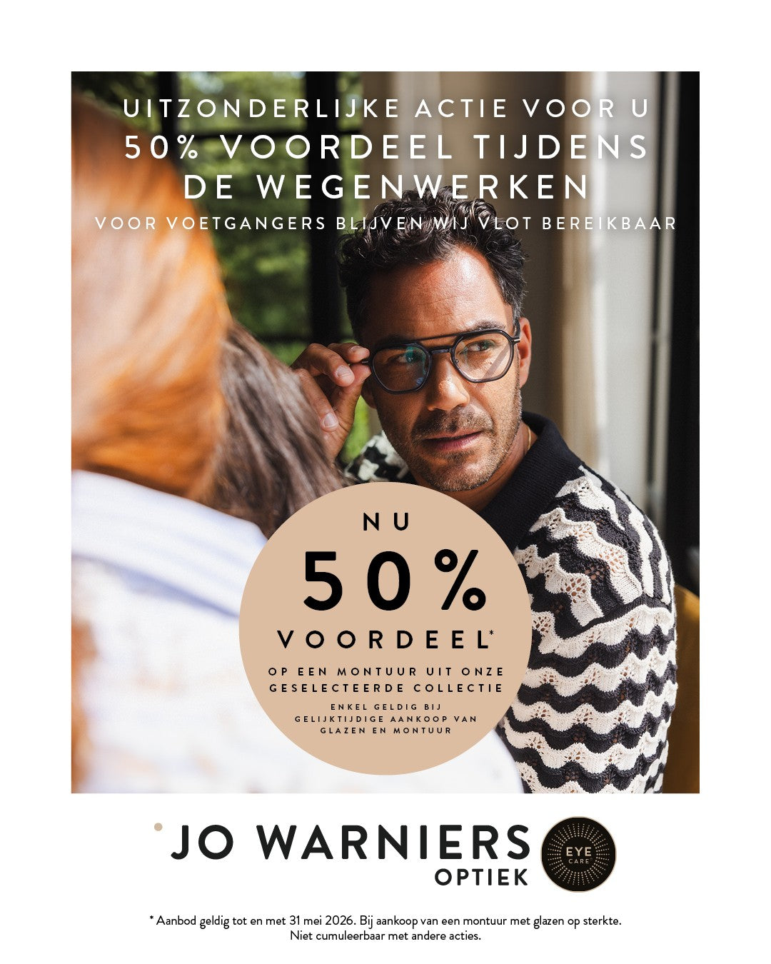 50% korting op selectie monturen