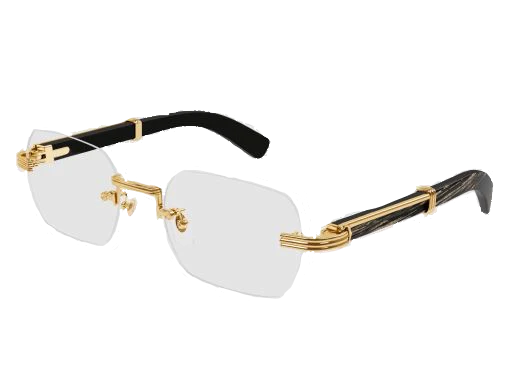 Cartier 0377O 001 Special Edition met buffelhoorn